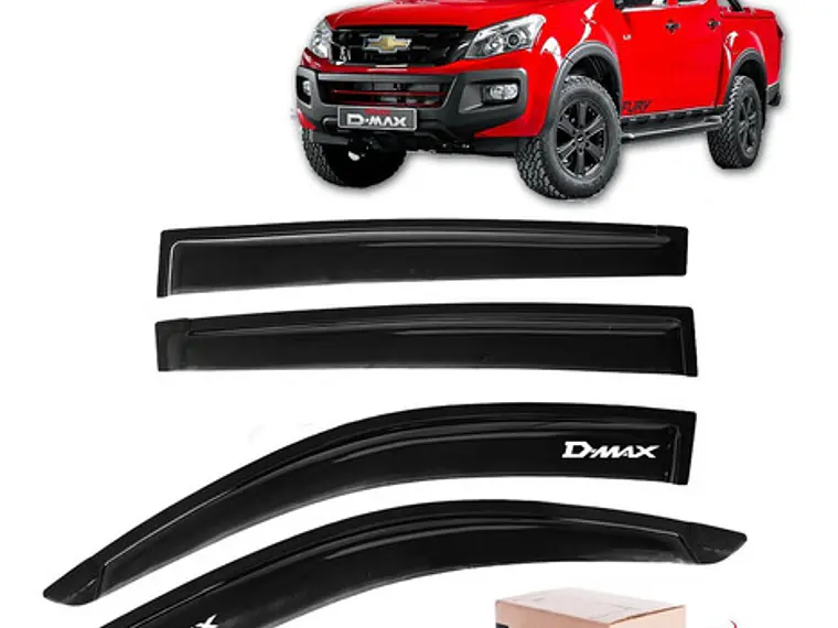 Aletas Bota Aguas Negras Con Logo Chevrolet Dmax 2015 - 2022 1