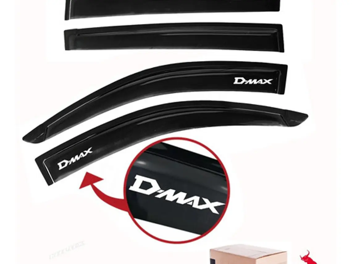 Aletas Bota Aguas Negras Con Logo Chevrolet Dmax 2015 - 2022 3