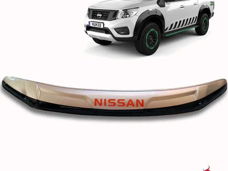 Deflector Capot Bicolor Con Logo Nissan Np300  2016 - 2020 2