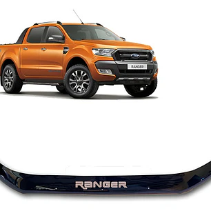 Deflector Capot Negro Con Logo Ford Ranger T7 2016 - 2021 