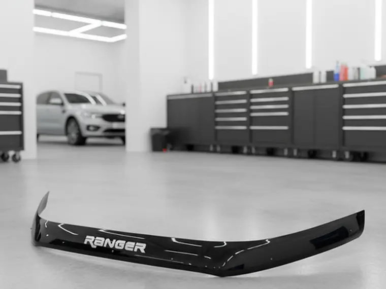Deflector Capot Negro Con Logo Ford Ranger T7 2016 - 2021  7