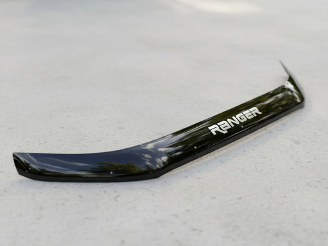 Deflector Capot Negro Con Logo Ford Ranger T7 2016 - 2021  8