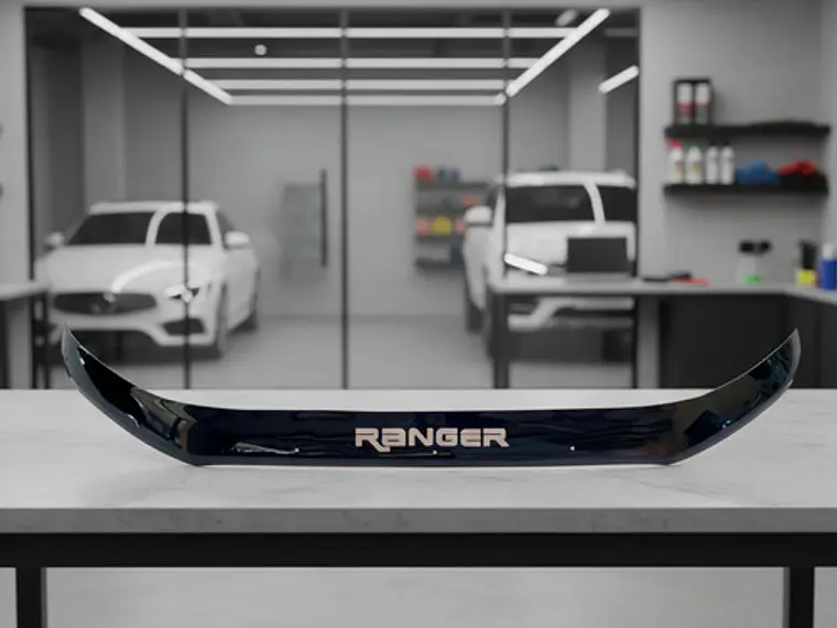 Deflector Capot Negro Con Logo Ford Ranger T7 2016 - 2021  11