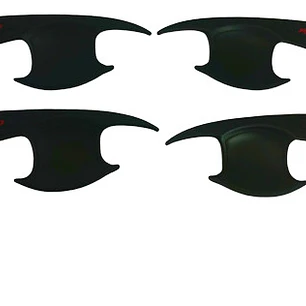 Set 4 Fondo Manillas Negras Toyota Hilux Revo 2016+ Envio Gr