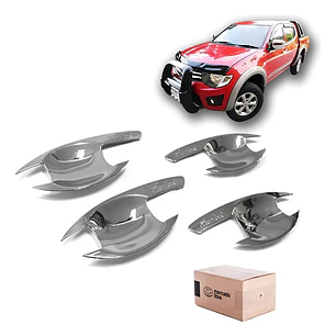 Set 4 Fondos Manillas Cromadas Mitsubishi L200 2007 - 2015 