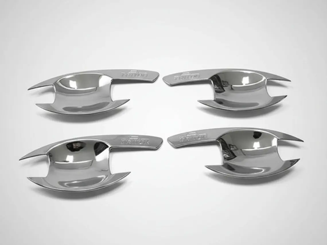 Set 4 Fondos Manillas Cromadas Mitsubishi L200 2007 - 2015  11