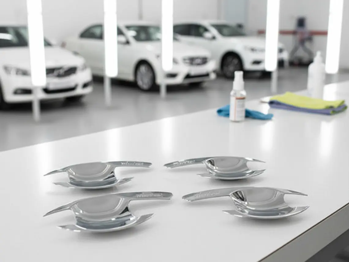 Set 4 Fondos Manillas Cromadas Mitsubishi L200 2007 - 2015  12
