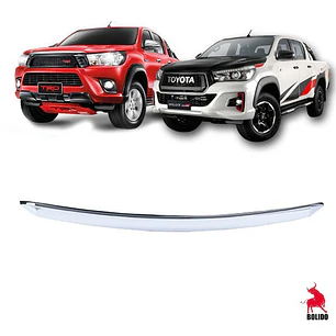 Moldura Bisel Capot Cromado Toyota Hilux Revo 2016  2021
