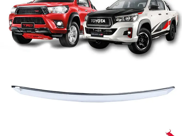 Moldura Bisel Capot Cromado Toyota Hilux Revo 2016  2021 2