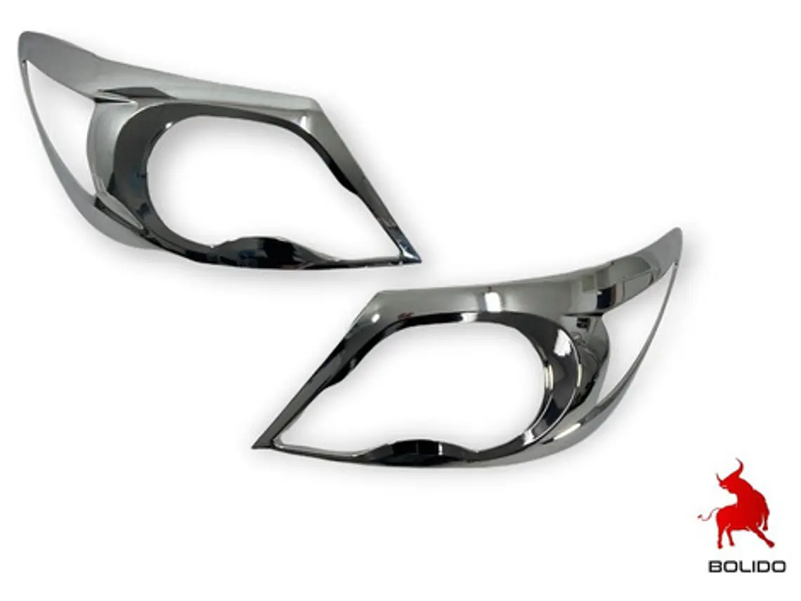 Biseles Cromados Focos Delanteros Toyota Hilux Kun 2006-11 1