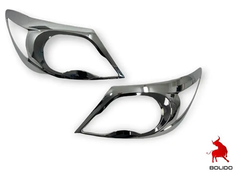 Biseles Cromados Focos Delanteros Toyota Hilux Kun 2006-11 1