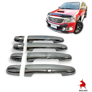 Set 4 Cubre Manillas Cromadas Toyota Hilux Vigo 2012 - 2016 