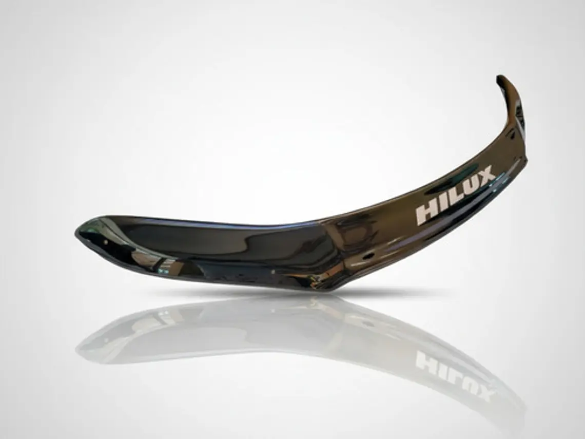 Deflector Capot Negro Con Logo Toyota Hilux Rocco  2020-2022 9