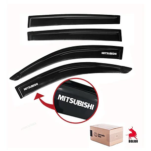 Aletas Bota Aguas Negras Con Logo Mitsubishi L200 2016 -2022