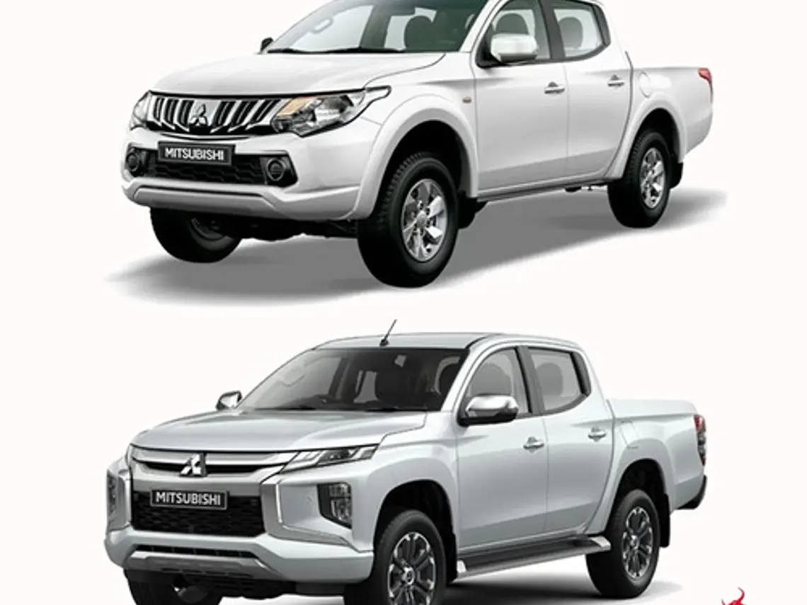 Aletas Bota Aguas Negras Con Logo Mitsubishi L200 2016 -2022 4