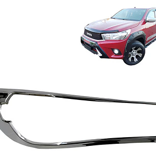 Biseles Cromados Focos Delanteros Toyota Hilux Revo 2016+ 