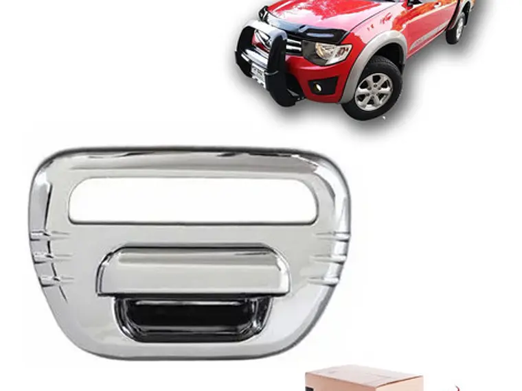 Bisel Cromado Manilla Portalon Mitsubishi L200 2007-2015 6