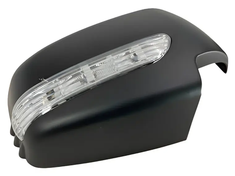 Cubre Espejo Negro  Con Luz Led Mitsubishi L200  2008-15 1