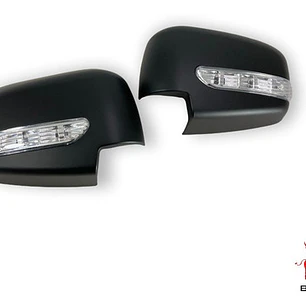 Cubre Espejo Negro  Con Luz Led Mitsubishi L200  2008-15