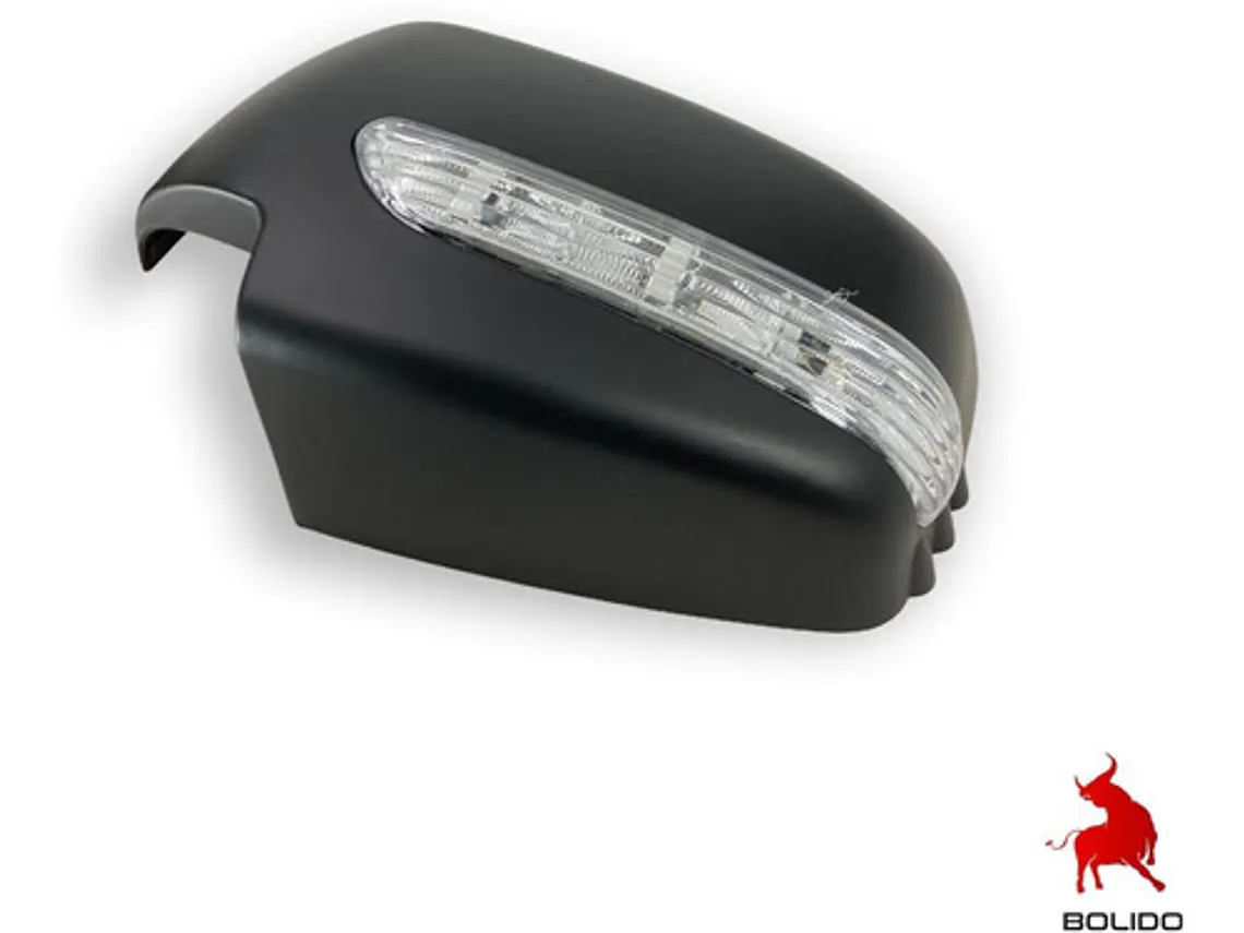 Cubre Espejo Negro  Con Luz Led Mitsubishi L200  2008-15 3