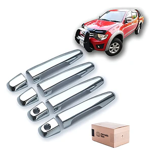 Kit 4 Cubre Manillas Cromados Mitsubishi L200 2007 - 2015 