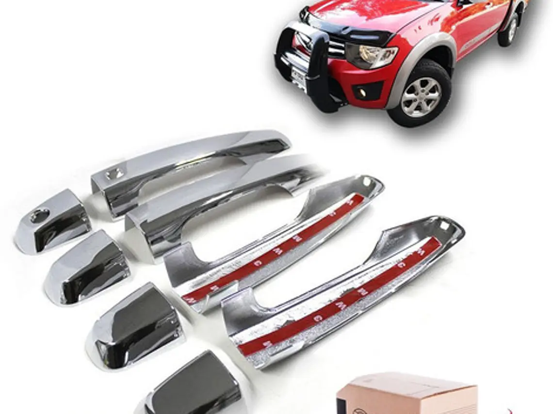 Kit 4 Cubre Manillas Cromados Mitsubishi L200 2007 - 2015  4