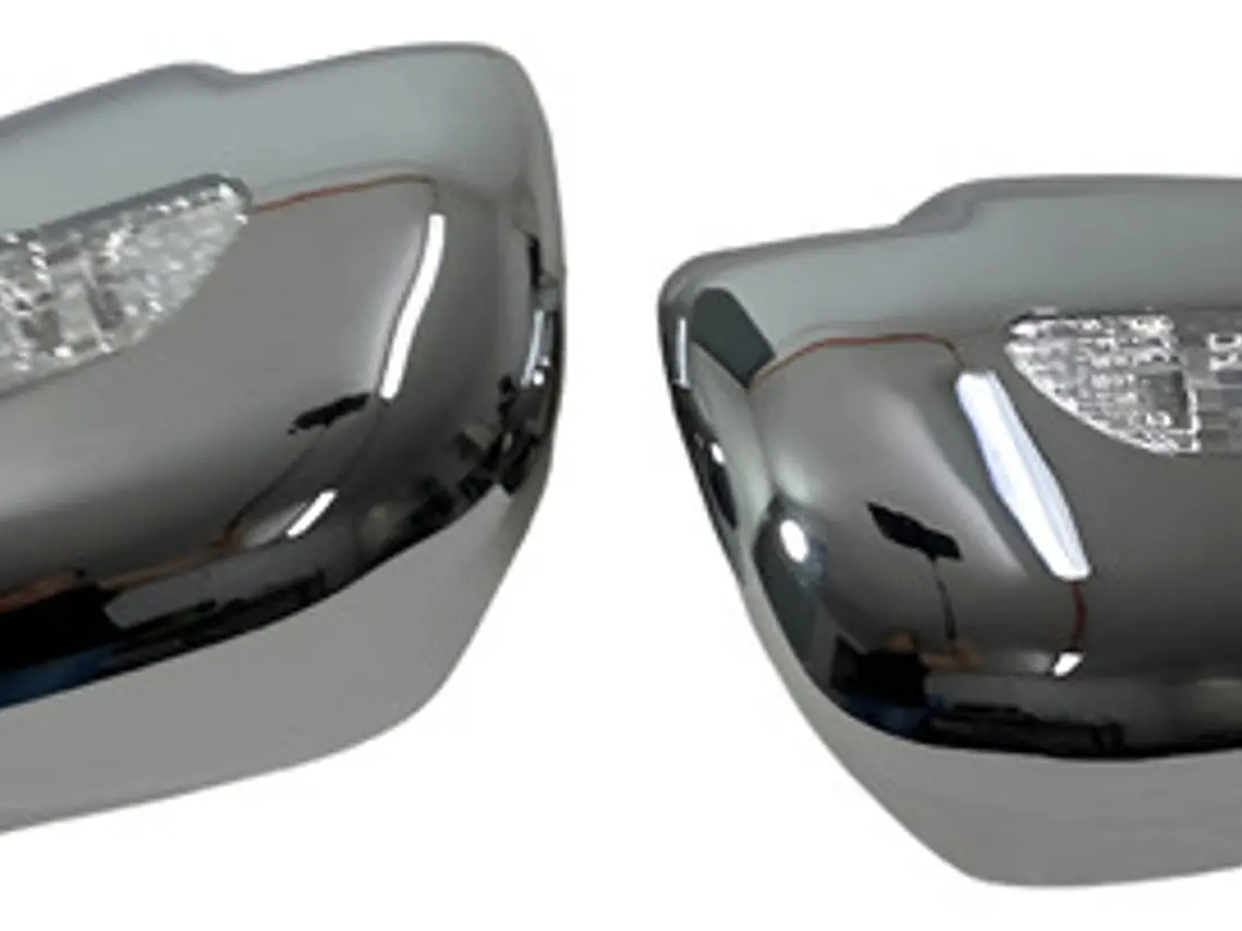 Cubre Espejos Luz Led Cromados Toyota Hilux Vigo 2012-16 1