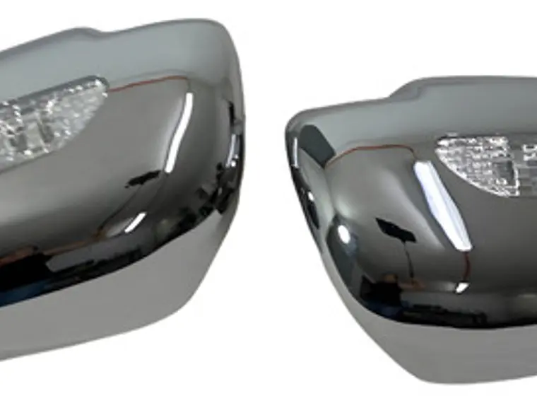 Cubre Espejos Luz Led Cromados Toyota Hilux Vigo 2012-16 1