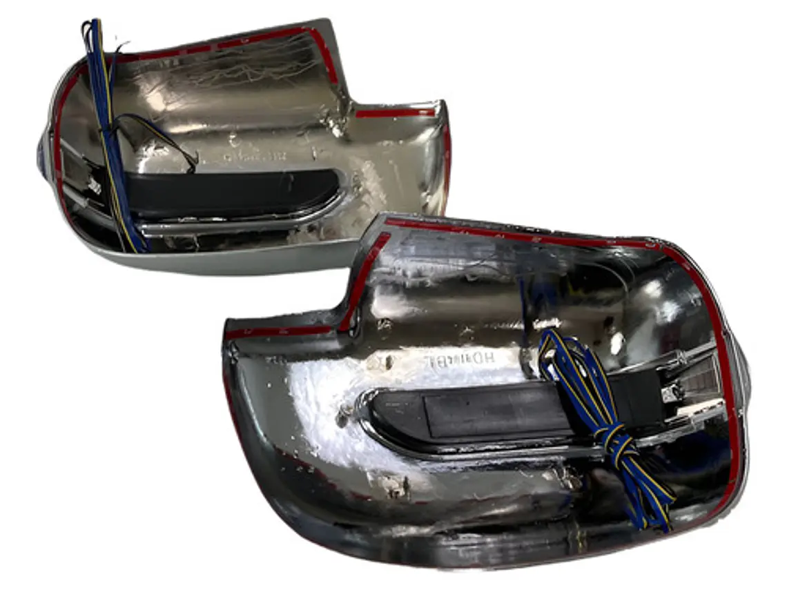 Cubre Espejos Luz Led Cromados Toyota Hilux Vigo 2012-16 3