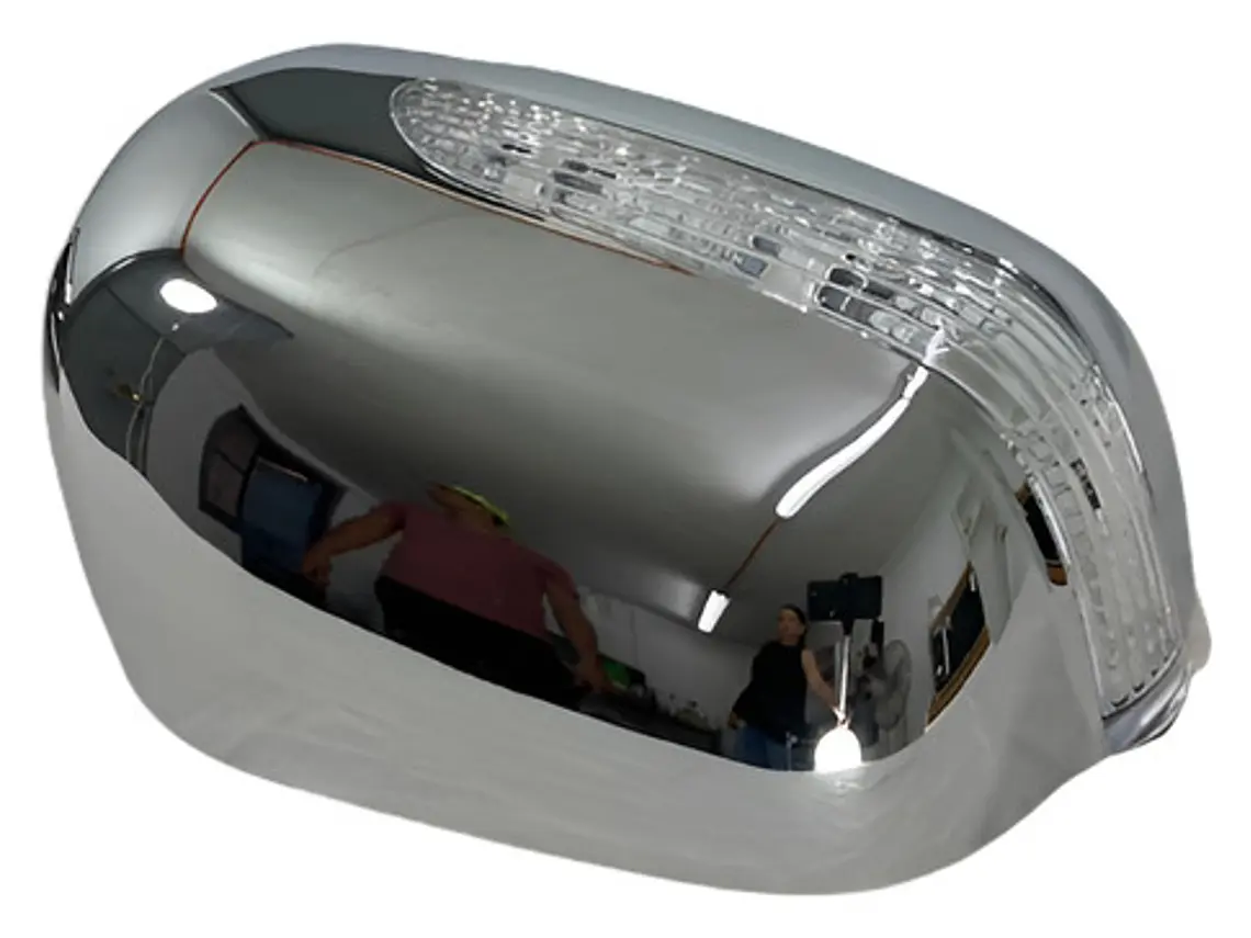 Cubre Espejos Luz Led Cromados Toyota Hilux Vigo 2012-16 4