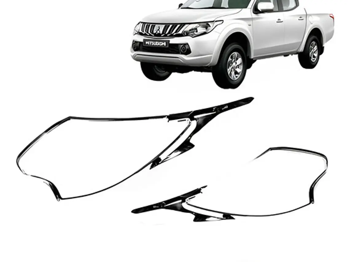 Kit Biseles Cromados Focos Delanteros Mitsubishi L200 2016+ 2