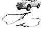 Kit Biseles Cromados Focos Delanteros Mitsubishi L200 2016+ - Miniatura 2