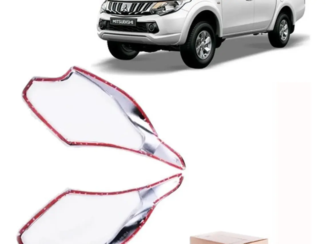 Kit Biseles Cromados Focos Delanteros Mitsubishi L200 2016+ 3