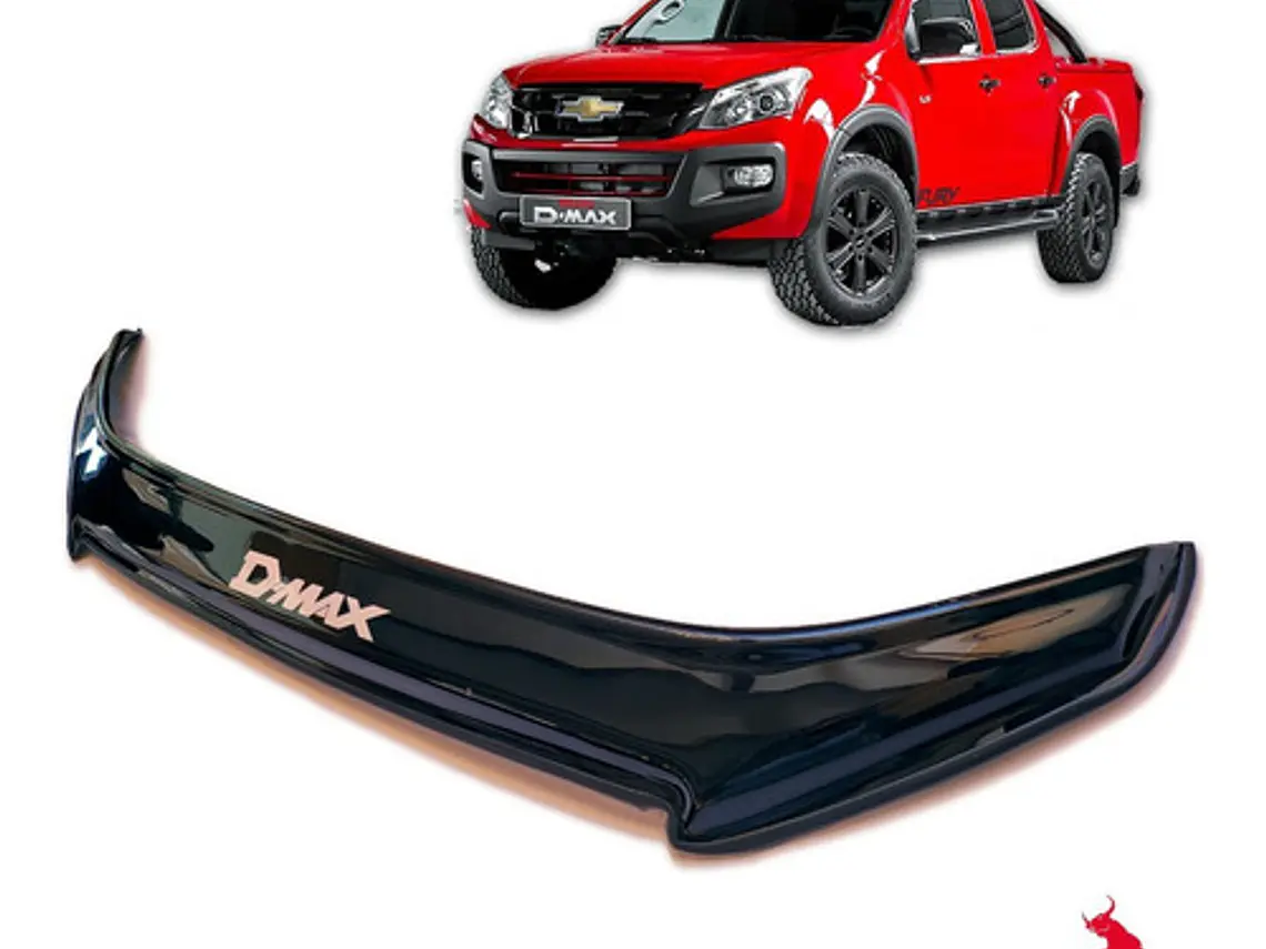 Deflector Capot Negro Con Logo Chevrolet Dmax  2015 - 2018 1