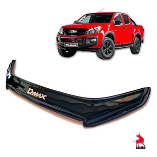 Deflector Capot Negro Con Logo Chevrolet Dmax  2015 - 2018