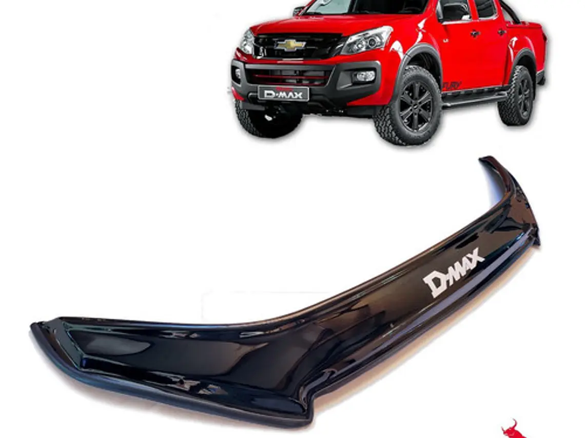 Deflector Capot Negro Con Logo Chevrolet Dmax  2015 - 2018 5