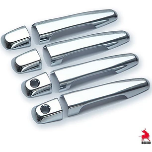 Set Bisel Cubre Manillas Cromadas Mitsubishi New L200 2016 +