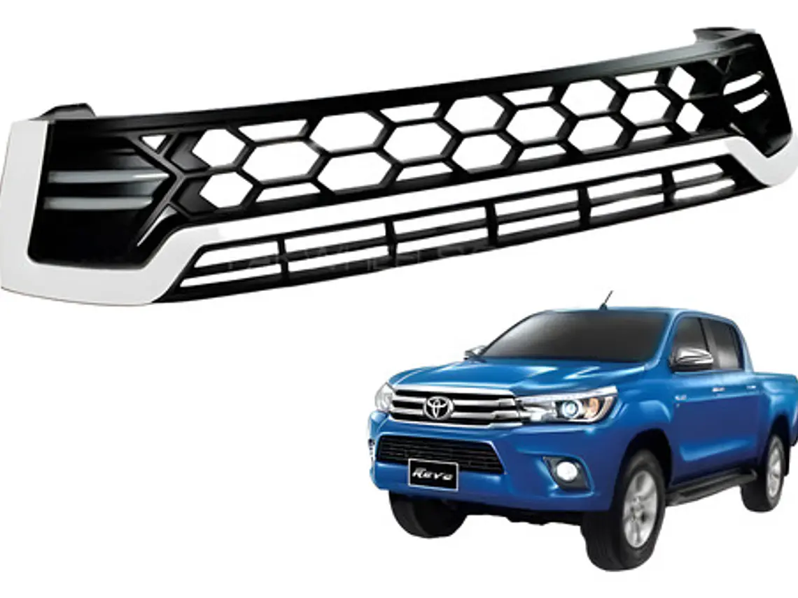 Mascara Rejilla Con Led Toyota Hilux Revo 2016 - 2020 1
