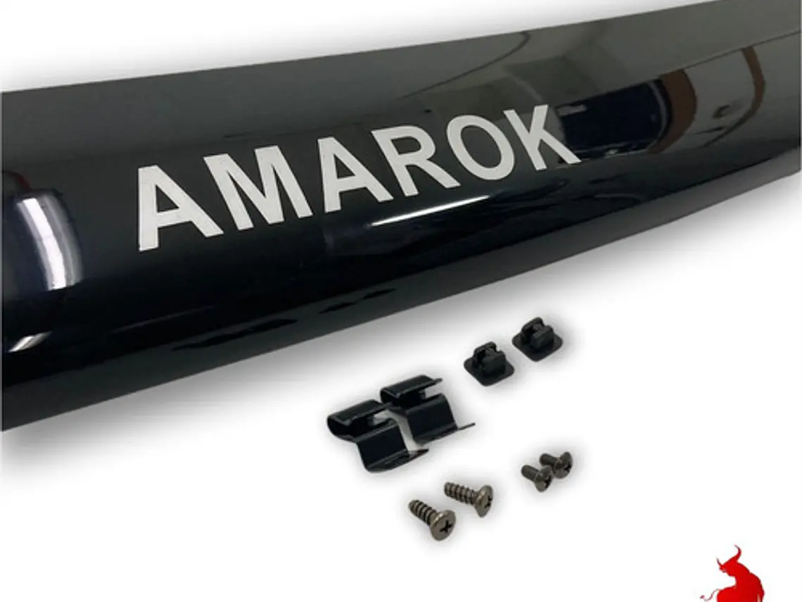 Deflector Capot Negro Logo Volkswagen Amarok 2009 - 2018 1