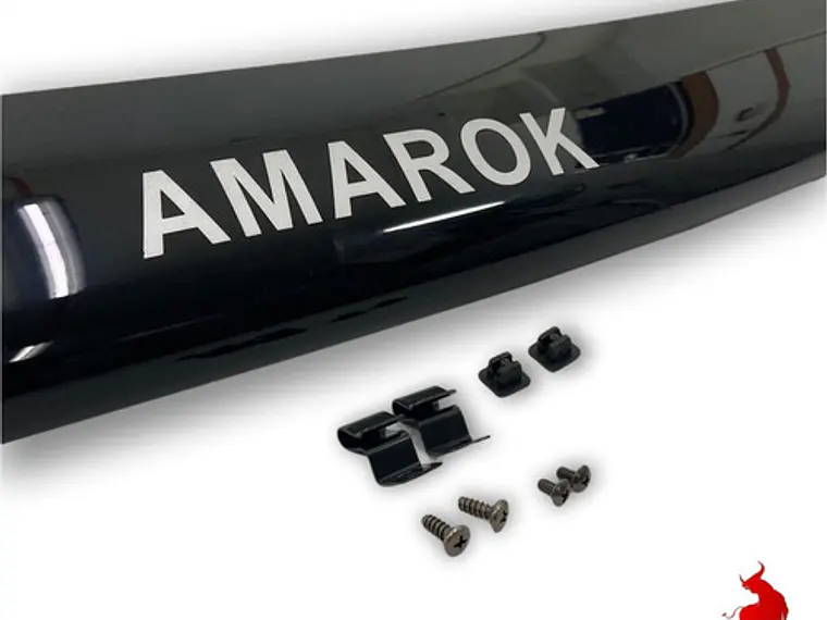 Deflector Capot Negro Logo Volkswagen Amarok 2009 - 2018 1