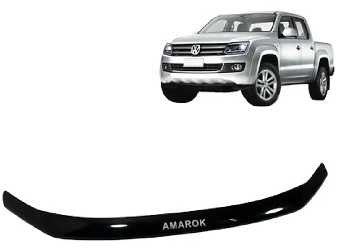 Deflector Capot Negro Logo Volkswagen Amarok 2009 - 2018 3