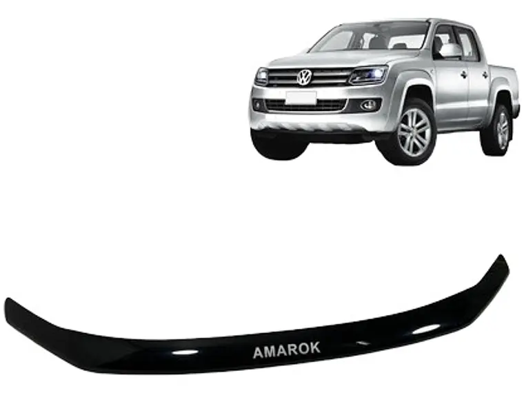 Deflector Capot Negro Logo Volkswagen Amarok 2009 - 2018 3