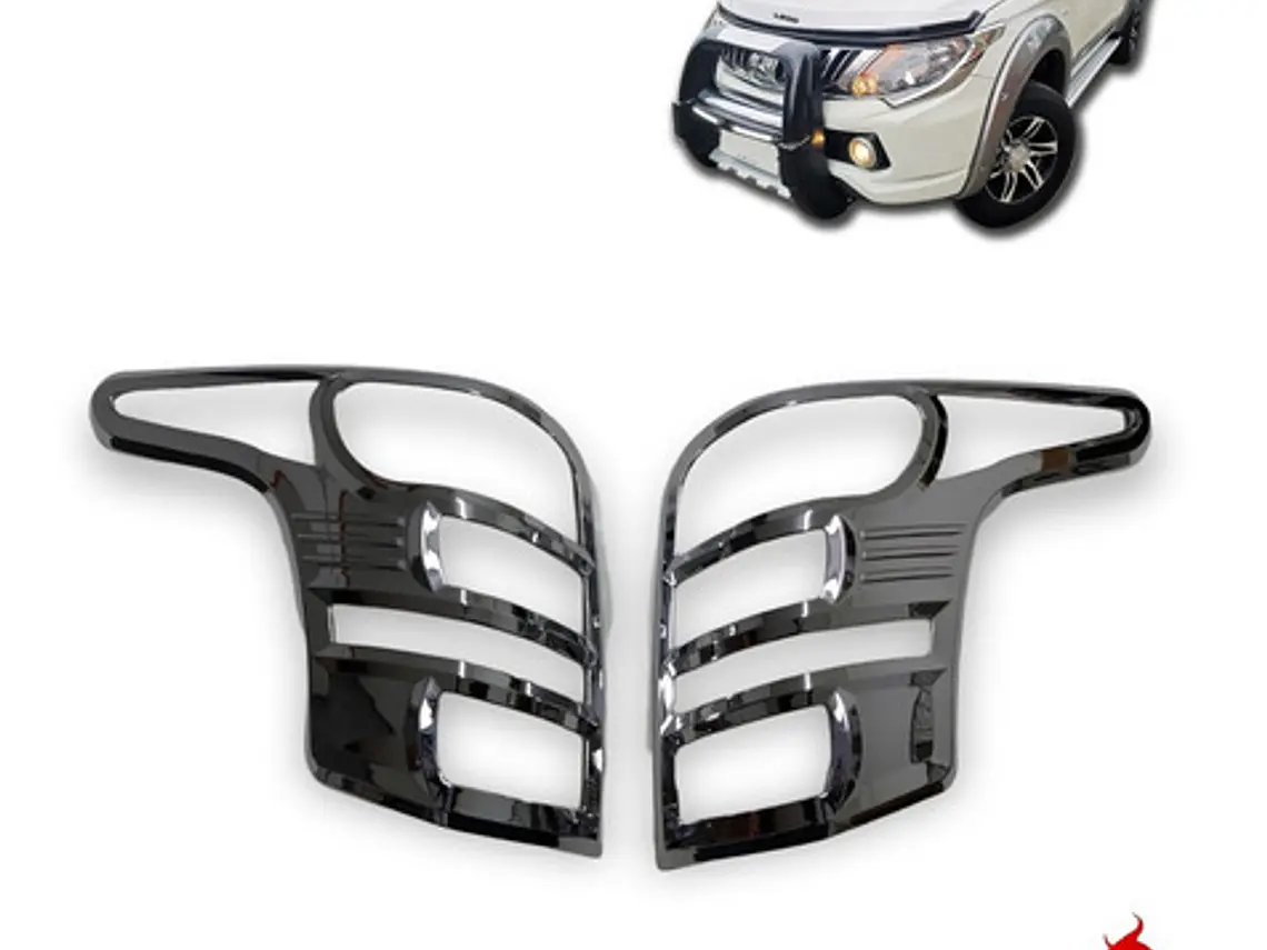 Kit Biseles Cromados Focos Traseros Mitsubishi L200 2016+ 2