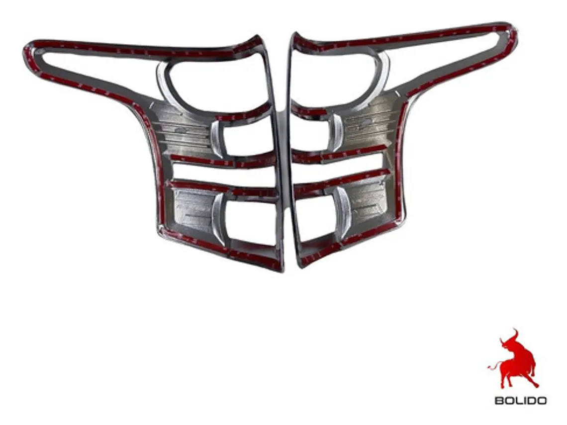 Kit Biseles Cromados Focos Traseros Mitsubishi L200 2016+ 4