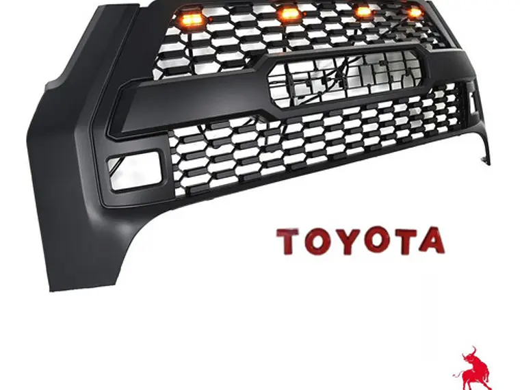 Mascara Rejilla  Led Toyota Hilux Rocco Con Logo  2022 4