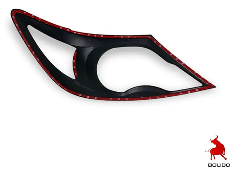 Biseles Negros  Focos Delanteros Toyota Hilux Kun 2006-11 4