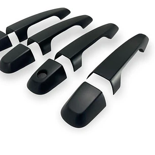 Set Cubre Manillas Negras Mitsubishi L200 2016+ Envío Gratis