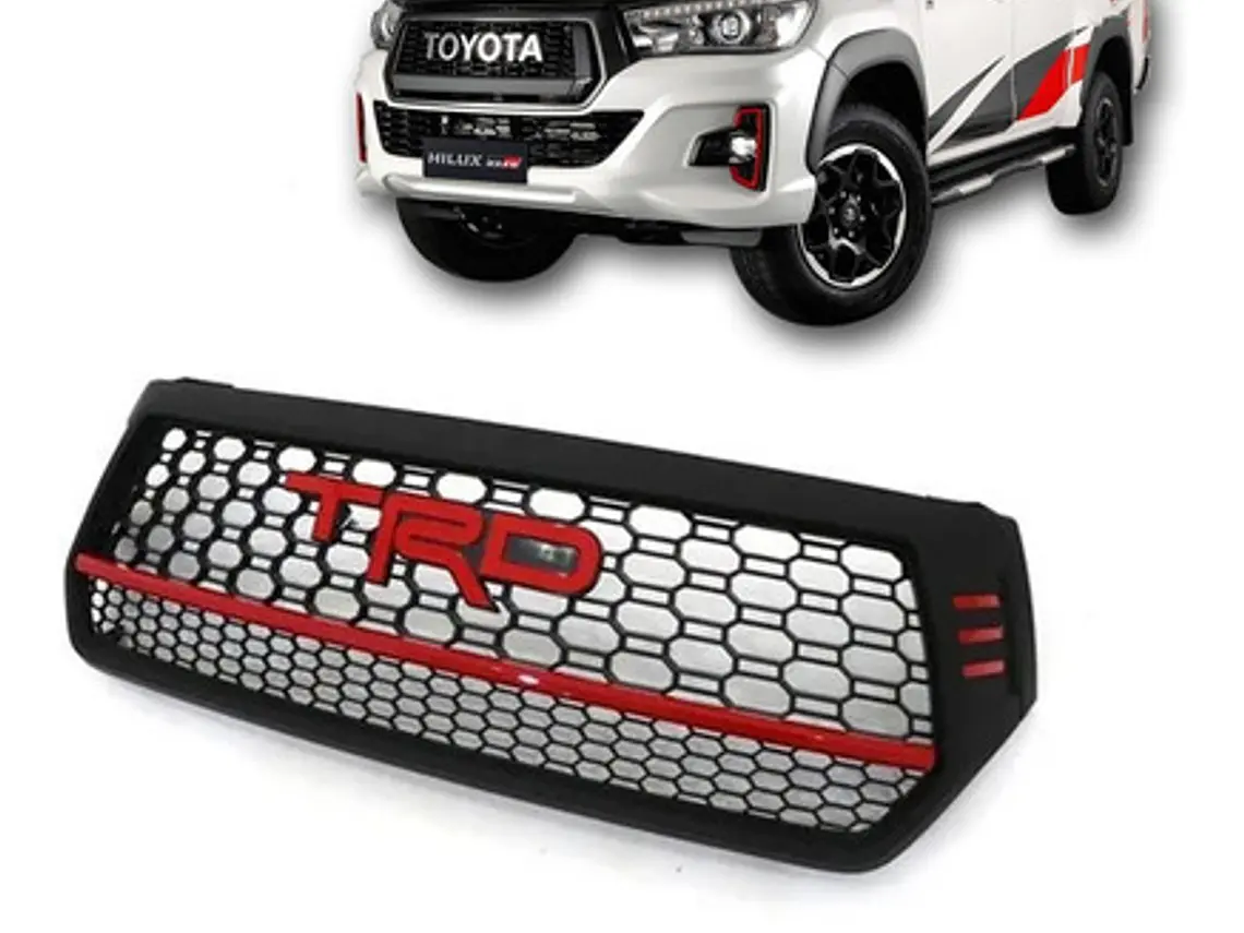 Mascara Rejilla Toyota New Hilux Rocco Logo Trd 2019 - 2021 1