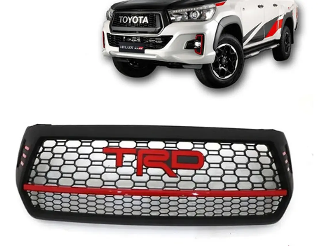 Mascara Rejilla Toyota New Hilux Rocco Logo Trd 2019 - 2021 2