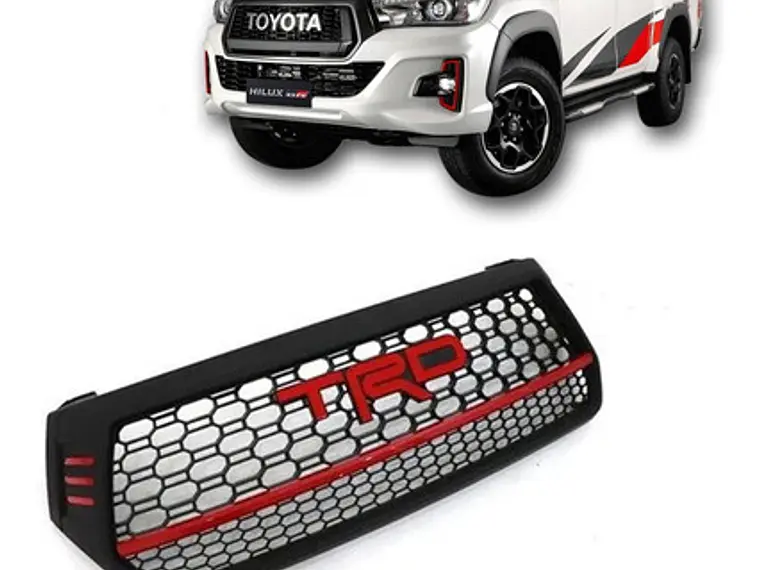 Mascara Rejilla Toyota New Hilux Rocco Logo Trd 2019 - 2021 4